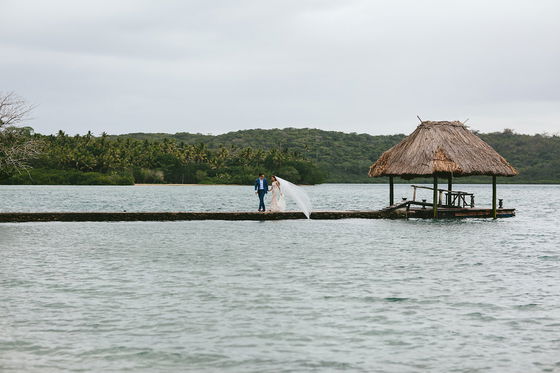 A magical wedding photo location in Fiji
