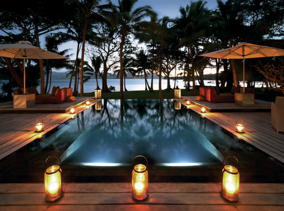 Infinity pool at Dolphin Island Infinity pool at Dolphin Island