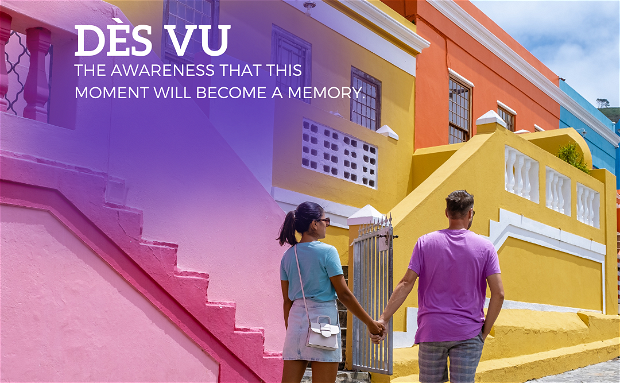 A couple strolling through Bo-Kaap, Western Cape.