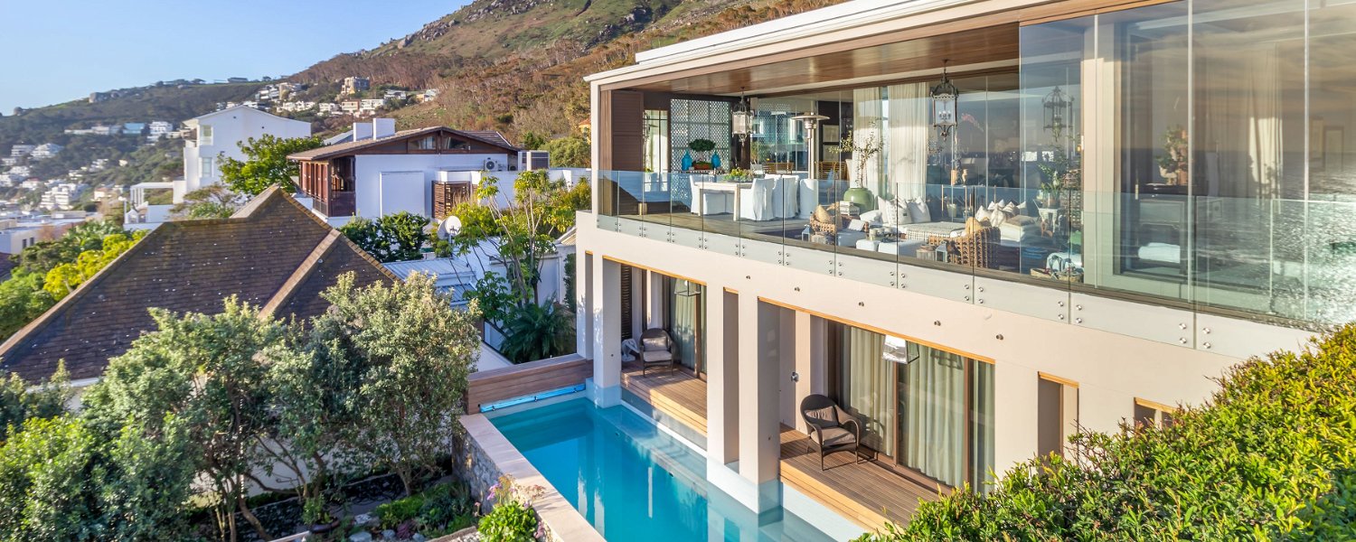 Cape Town villa, sea views, pool, luxury home