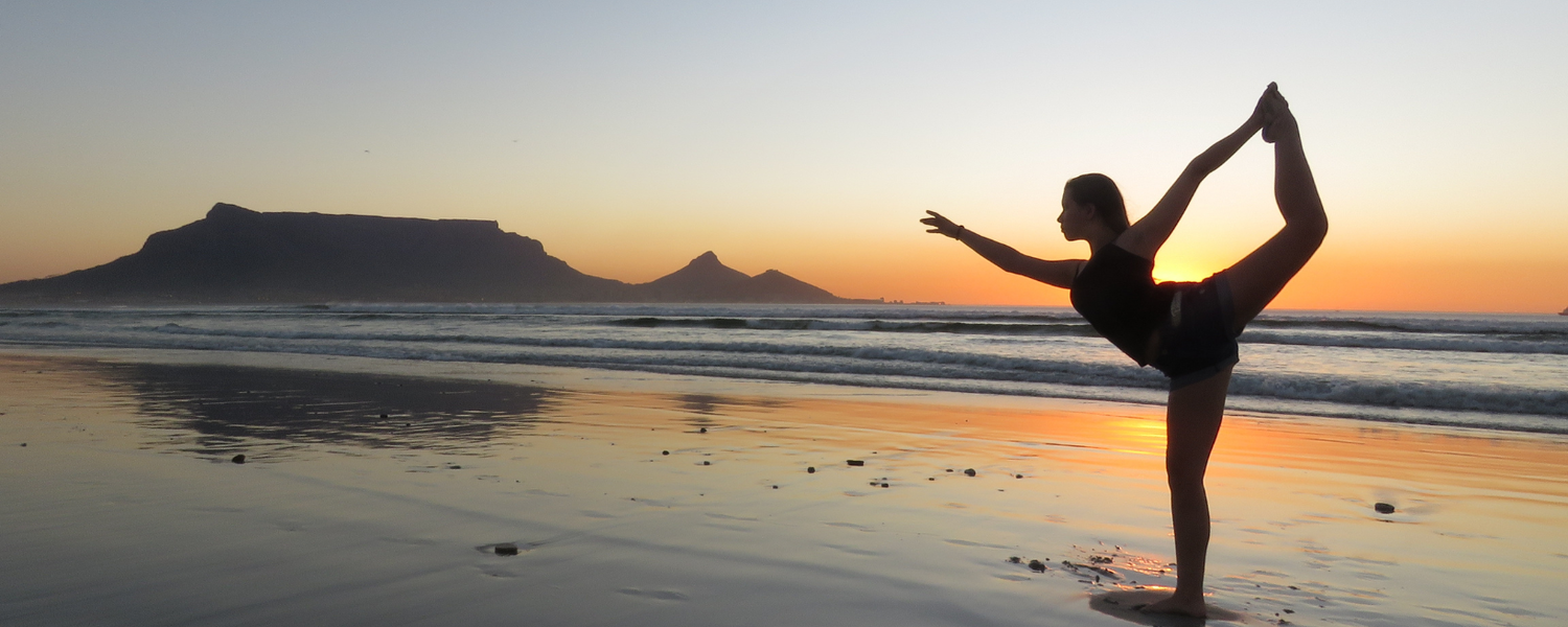 Beach yoga