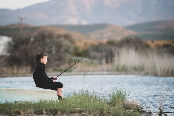 Fishing in dam
