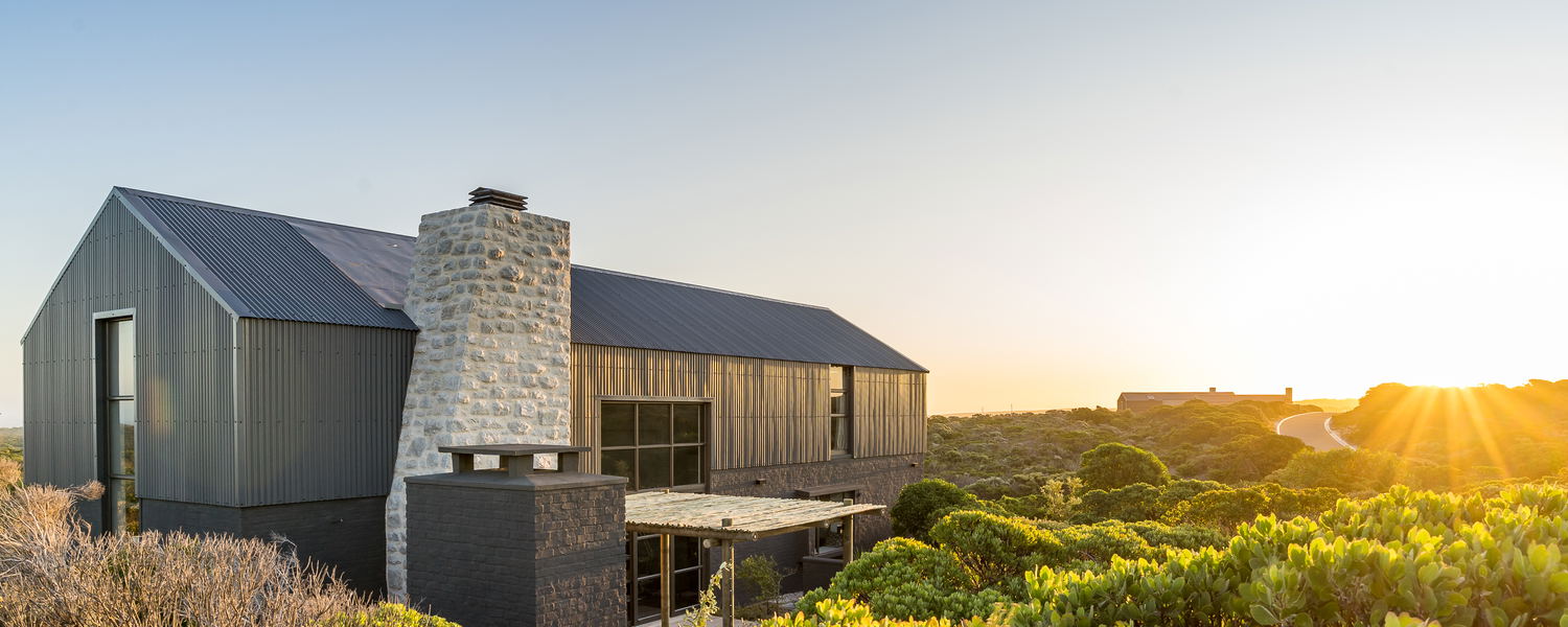 Three bedroom house set in a spectacular fynbos and beach estate.
