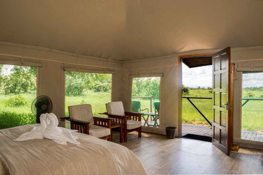 Inside a safari tent at Tangala Safari Camp Inside a safari tent at Tangala Safari Camp
