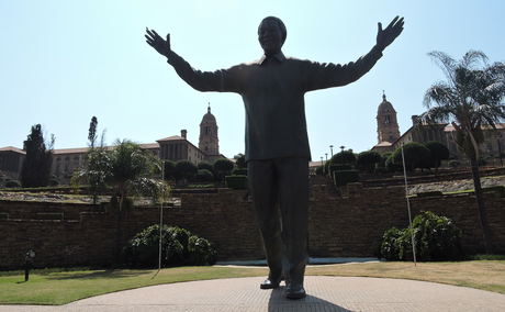Mandela at Union Building Mandela at Union Building