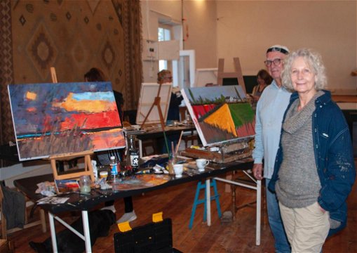 David and Pat at the Kathy Milner Karoo Art Art weekend