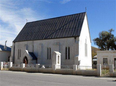 St Johns Church, Victoria West. 1869. Photo by Lugerda via Wikimedia Commons St_John&#39;s_Church,_Victoria_West_1869