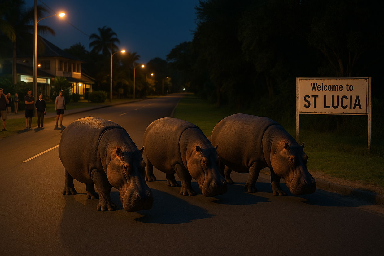 Hippo's in St Lucia - near Afrikhaya Guest House
