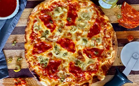 Pizza, Margherita, Tommy, Sugo, restaurant, Tomato, Chorizo, Chilli, Green, Olive