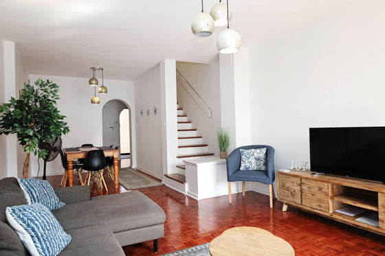 Living Room and Stairs