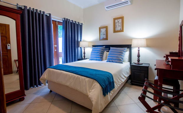 Queen size bed in our double room