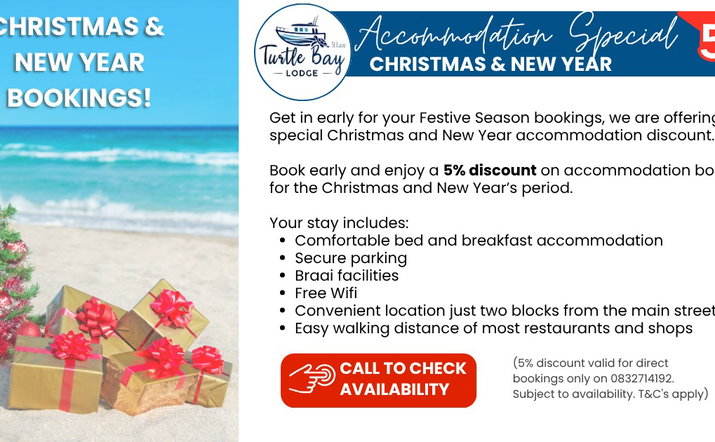 Christmas and New Year Bookings