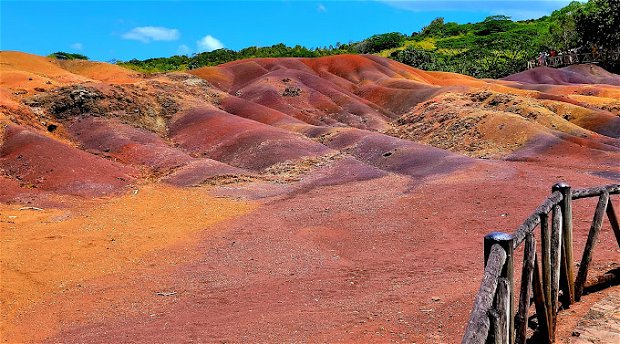 Chamarel's Hidden Seven-Coloured Earth in south-western Mauritius.