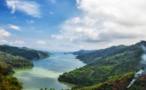 Landscape of Rwanda.