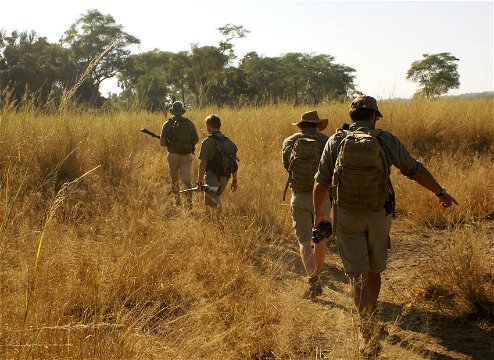 Bush walking in Makuleke, Northern Kruger National Park, South Africa.