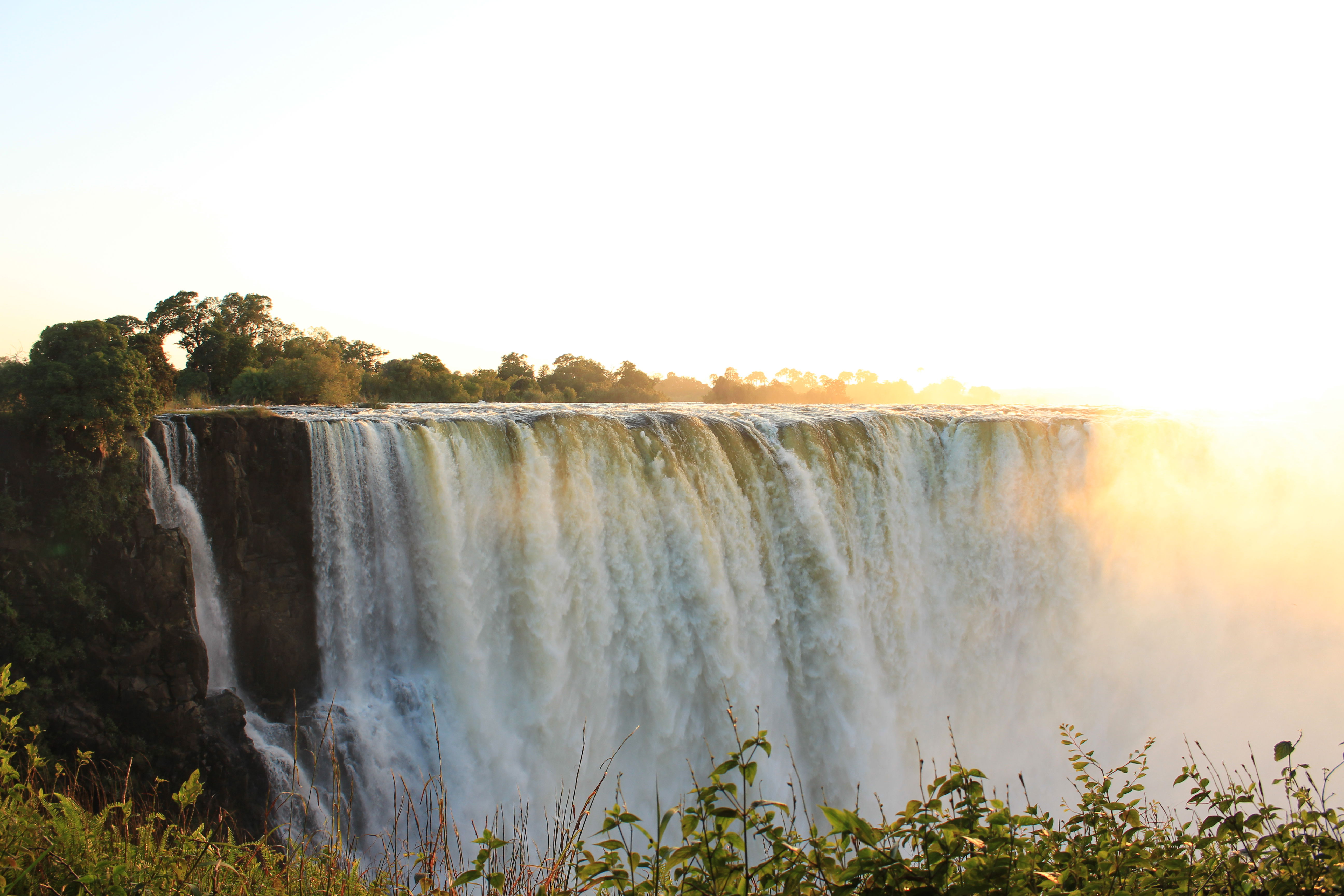Victoria Falls at sunrise