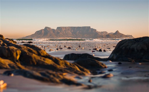 View of Cape Town and Table Mountain.