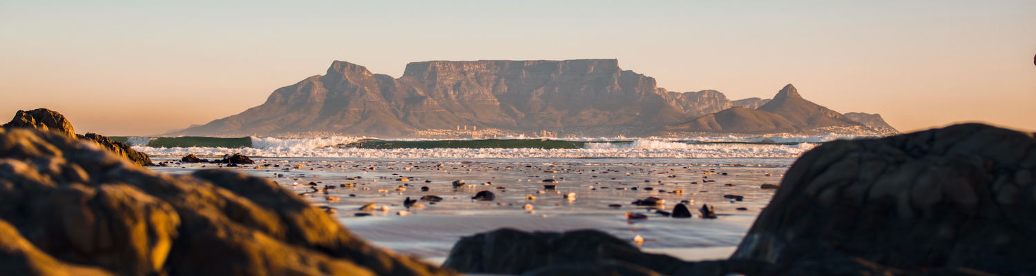 View of Cape Town and Table Mountain.