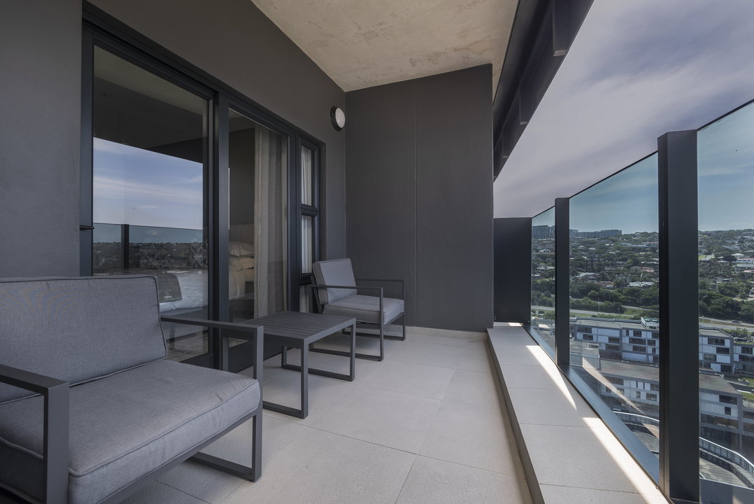 Balcony seating area