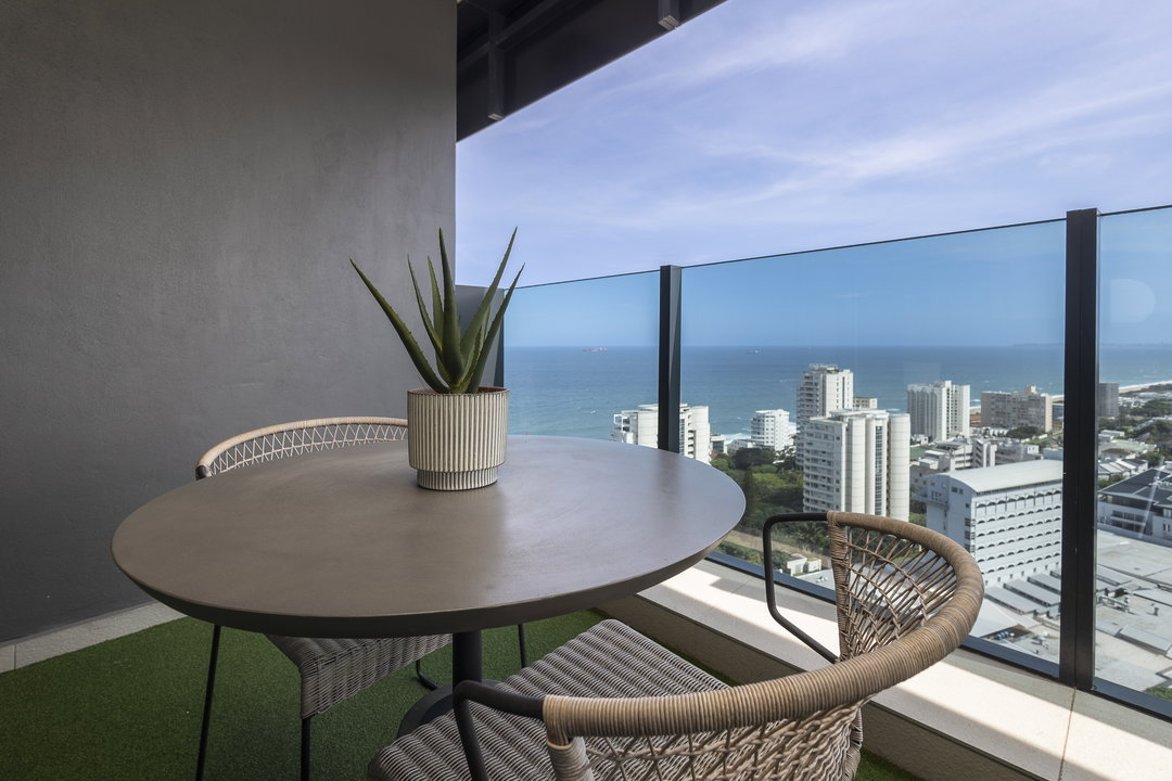 Balcony dining area