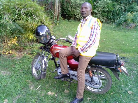 Bernard, the Kisoro town based Boda Boda Rider