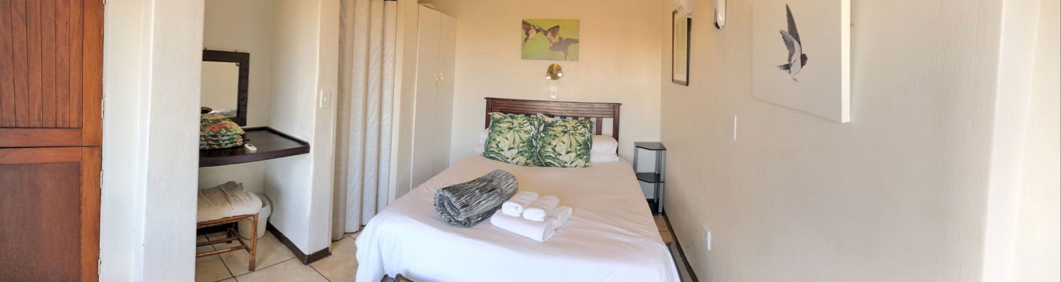 Swallow Unit at Hills and Dales Accommodation, close to Lanseria Airport.  Couples or singles, fully self-catering, situated in the countryside with a lovely view overlooking the river and hills and dales.