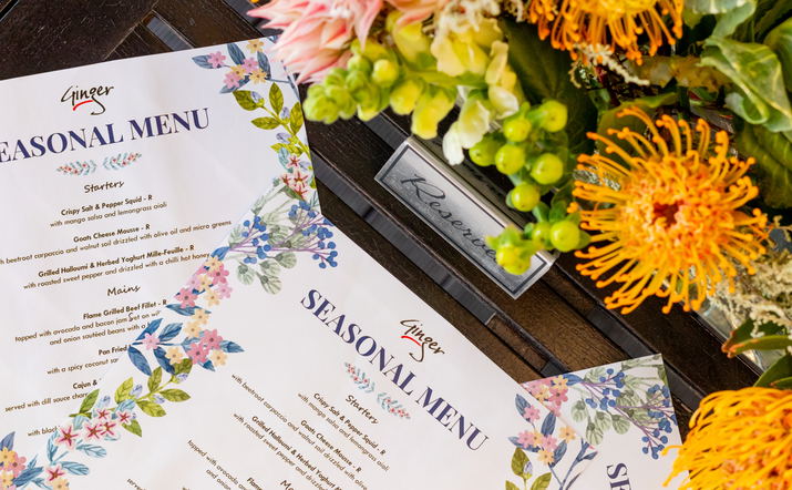 Seasonal Menu