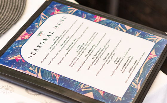 Seasonal Menu
