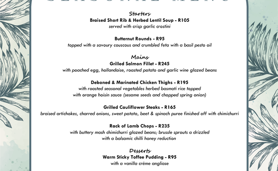 Seasonal Menu