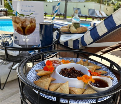 Enjoy the pool menu Mirabelle Guesthouse