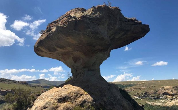 Mushroom Rock on St Fort Mountain, Clarens