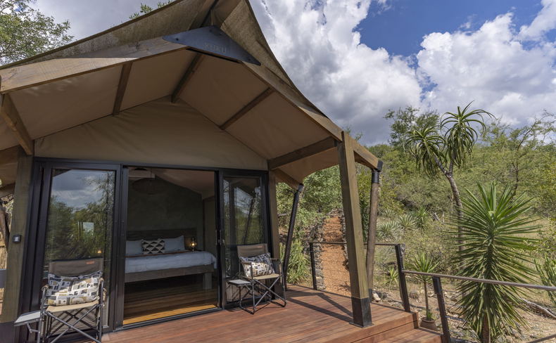 Tent front