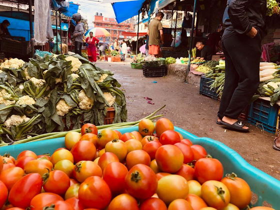 Local vegetable market 
