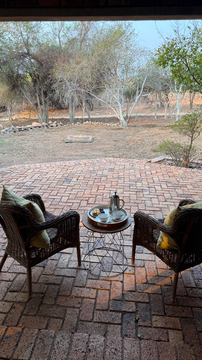 Kruger Riverside Lodge, Marloth Park, DCC Hotel group, patio seating, bush view, African wildlife experience, private terrace