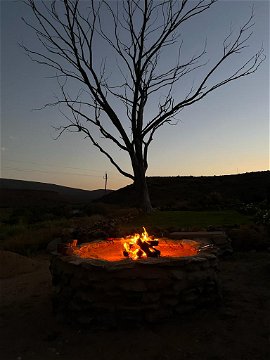 Fire pit at Springbokhuisie
