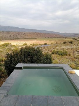 A plunge pool with a breathtaking view