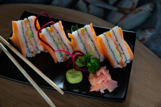 34 South restaurant, Knysna. Sushi