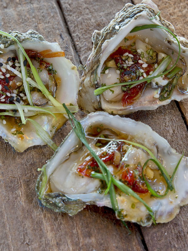 34 South restaurant, Knysna. Oysters