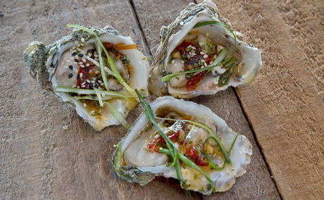 34 South restaurant, Knysna. Oysters