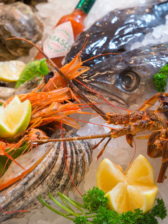 Fresh seafood