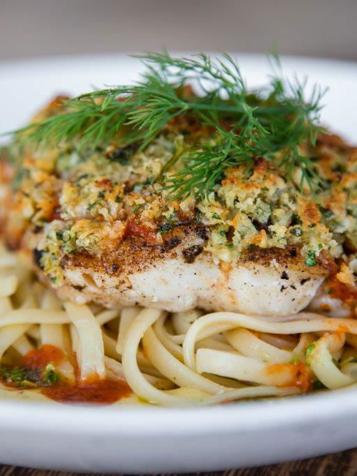 Hake Parmesan at 34 South, Knysna