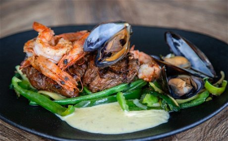 Land and Sea or Surf and Turf at 34 South, Knysna