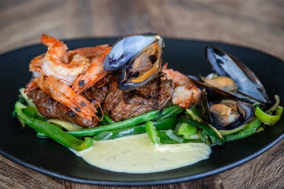 Land and Sea or Surf and Turf at 34 South, Knysna