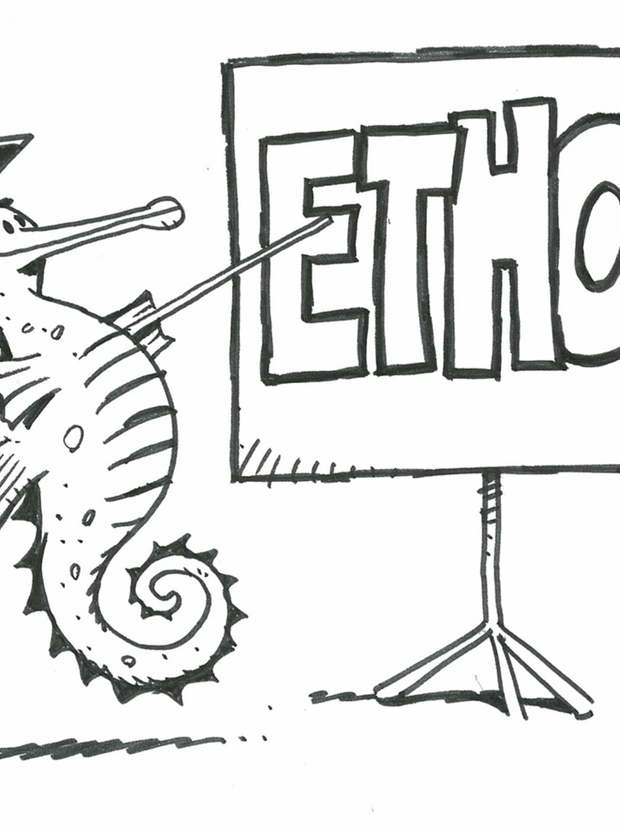 34 South Restaurant Knysna, cartoon by Mark Wiggett