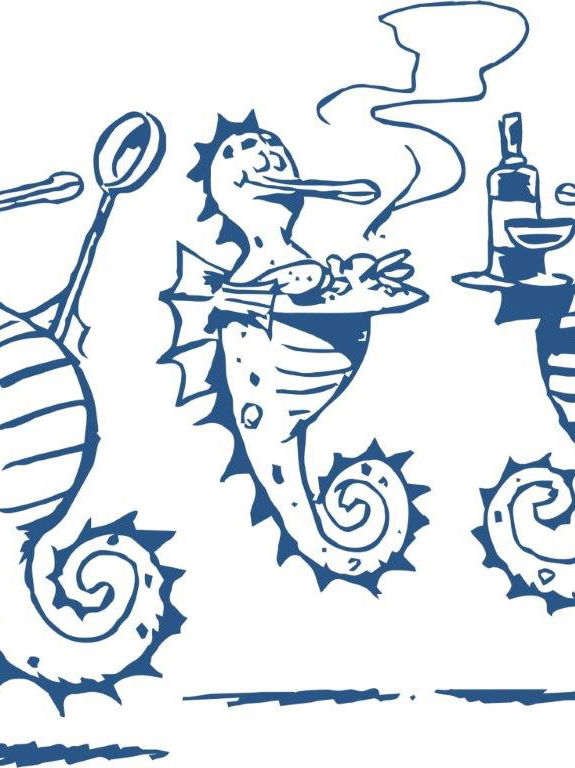 34 South Restaurant Knysna, cartoon by Mark Wiggett