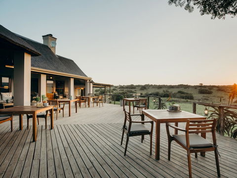 Beautiful outdoor views from our wooden deck! 