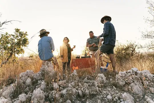 At Simbavati Camp George, guests enjoy an outdoor experience surrounded by nature.