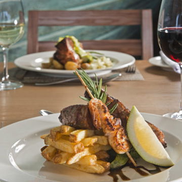 Enjoy top-shelf cuisine at the Krystal Beach Hotel. Gordon's Bay. Western Cape. DCC Hotel Group.