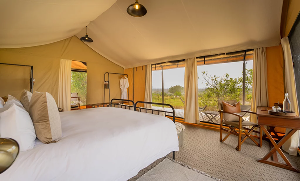 Escape to Simbavati Mara, where refined comfort meets the beauty of the wilderness for an unforgettable stay.