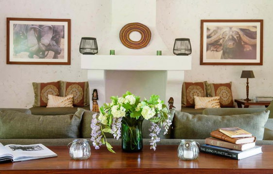 Each living area is stylishly furnished at Kili Villa. Tanzania. DCC Hotel Group